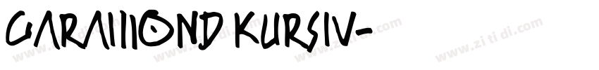 Garamond Kursiv字体转换